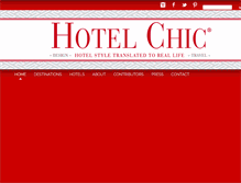 Tablet Screenshot of hotelchicblog.com